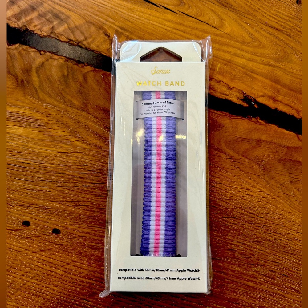 Sonix knit iwatch band new in packaging!